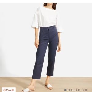 Everlane lightweight straight leg crop Size 4 waist 14’ inseam 25’ NWT